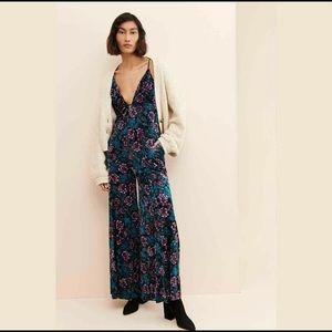 NWT - Free People Volcano Velvet Jumpsuit